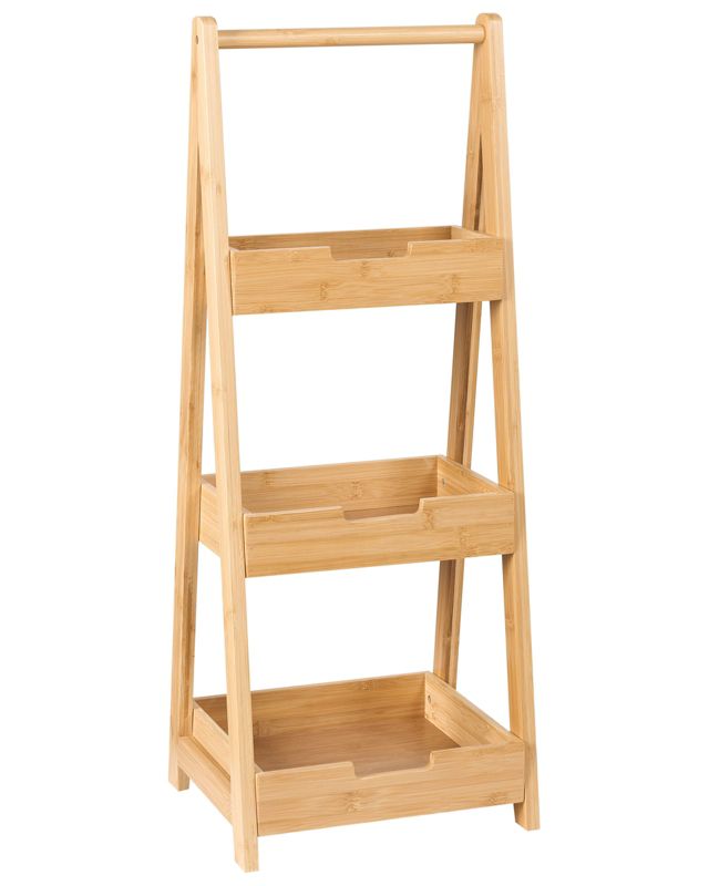 Regał łazienkowy bambusowy jasne drewno Alerce 1 szt.