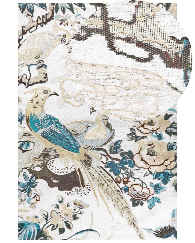 Dywan bawełniany motyw ptaków 200 x 300 cm wielokolorowy Ariha 1 szt.