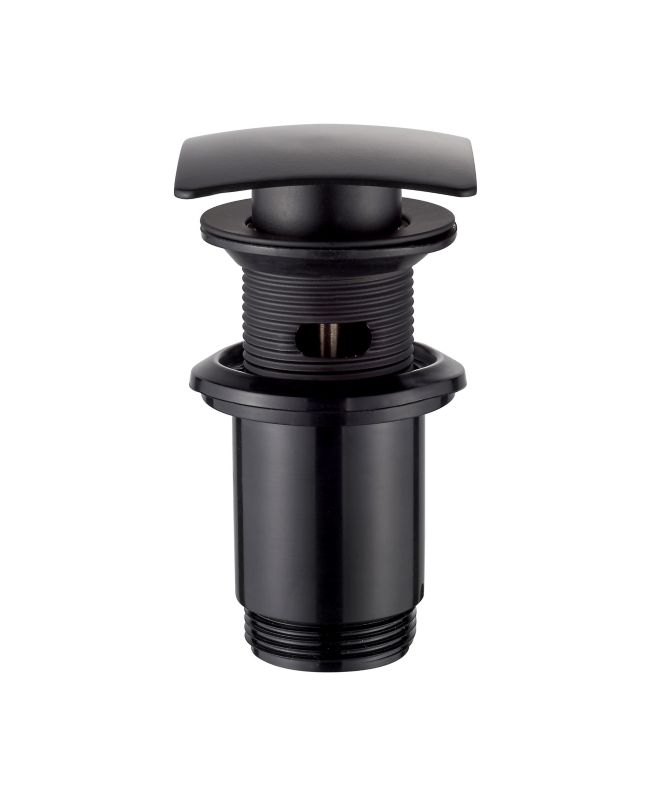 Korek click-clack Invena, mosiężny, uniwersalny, duży grzybek kwadrat czarny 1 szt.