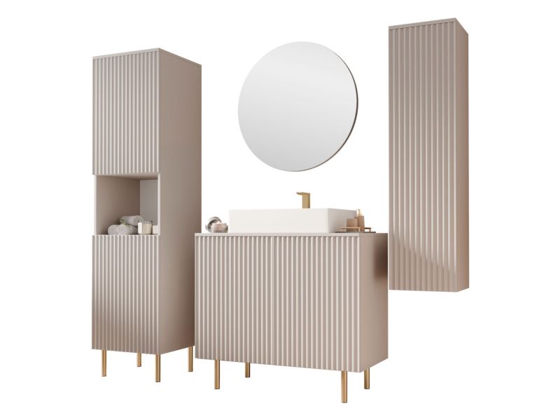 Meble łazienkowe MIRJAN 24 Nubia V kaszmir 1 kpl.