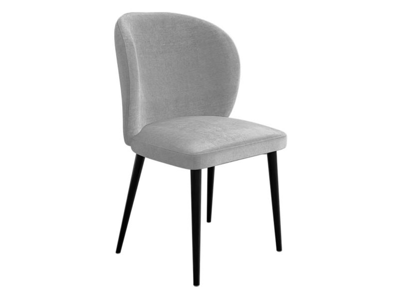Krzesło MIRJAN 24 tapicerowane Cleo gołębi czarny/szary 1 szt.