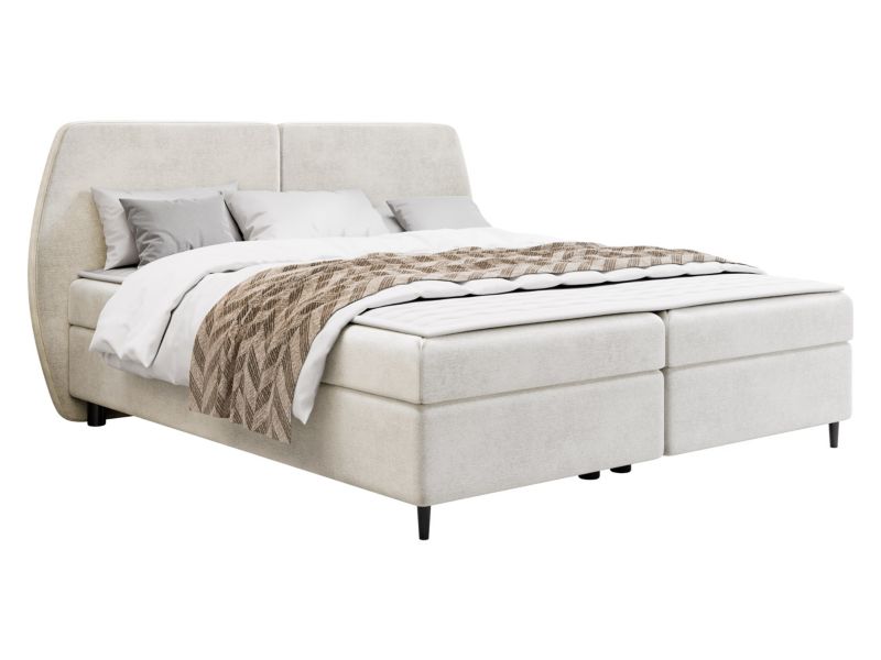 Łóżko kontynentalne MIRJAN 24 Madryt 140x200 kremowy 1 szt.