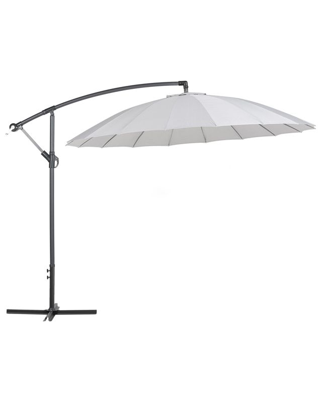 Parasol ogrodowy 268 cm jasnoszary Calabria II 1 szt.