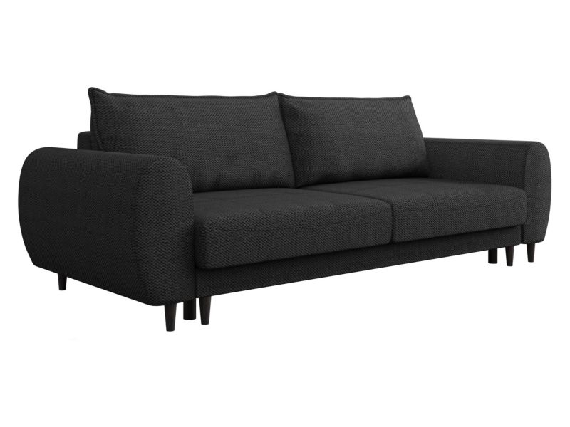 Kanapa MIRJAN 24 z funkcją spania Sonia grafitowy plusz 1 szt.