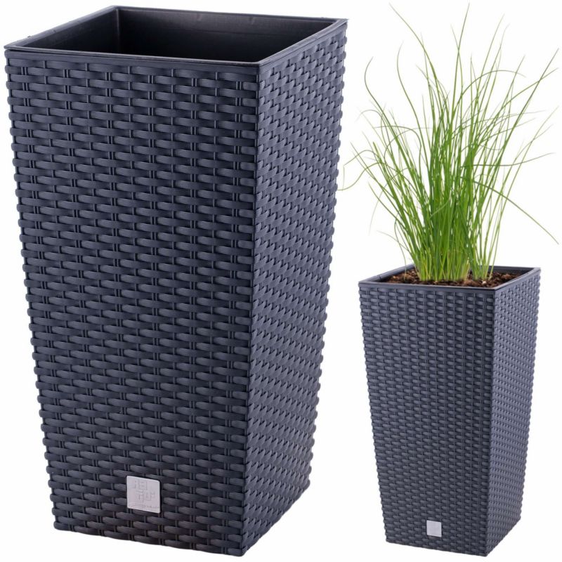 Donica Ogrodowa Rattan EDANTI 42 cm wysoka 1 szt.