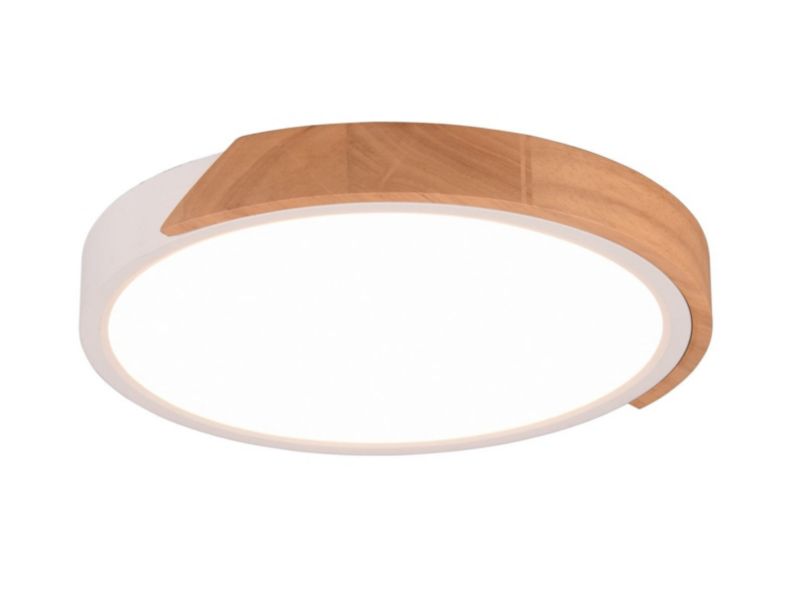 Plafon sufitowy RL Jano biały jasne drewno LED 20W 3000K 2400 lm IP20 wym: 3,5 x 31,5 x 31,5 cm drewno - 1 szt.