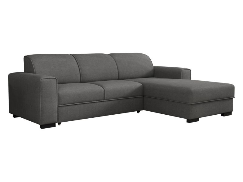 Narożnik MIRJAN 24 pokojowy Luis prawy ciemnoszary welur 1 szt.