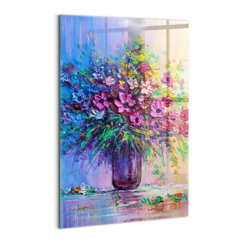 Obraz Szklany Wallfluent 40x60 cm Kwiaty w wazonie 1 szt.