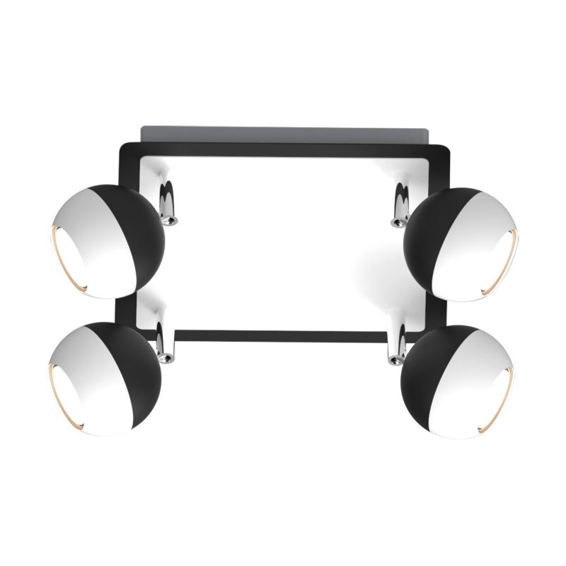 Lampa sufitowa wisząca Struhm Kombi 8398 biało-czarna nowoczesna 4xGU10 x 1 szt.