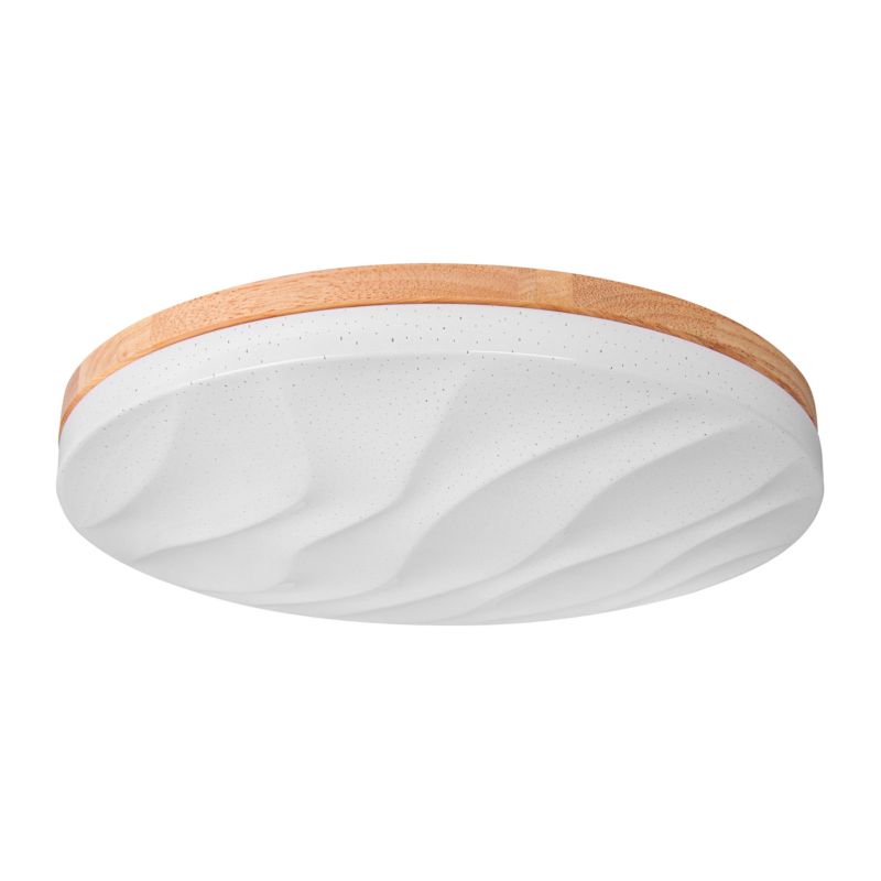 Plafon LED XUDO 3CCT 72W 50cm z efektem gwiazd Pilot Drewno 1 szt.