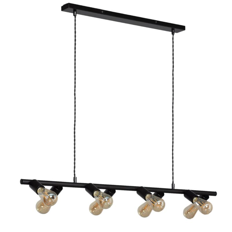 Lampa wisząca Abruzzo Retro 4524 czarna retro 8xE27 x 40W 1 szt.