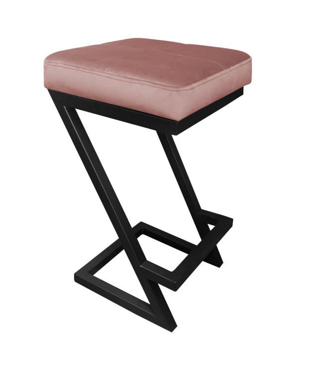 Hoker niski ZAZU VELVET różowy ATOS 1 szt.