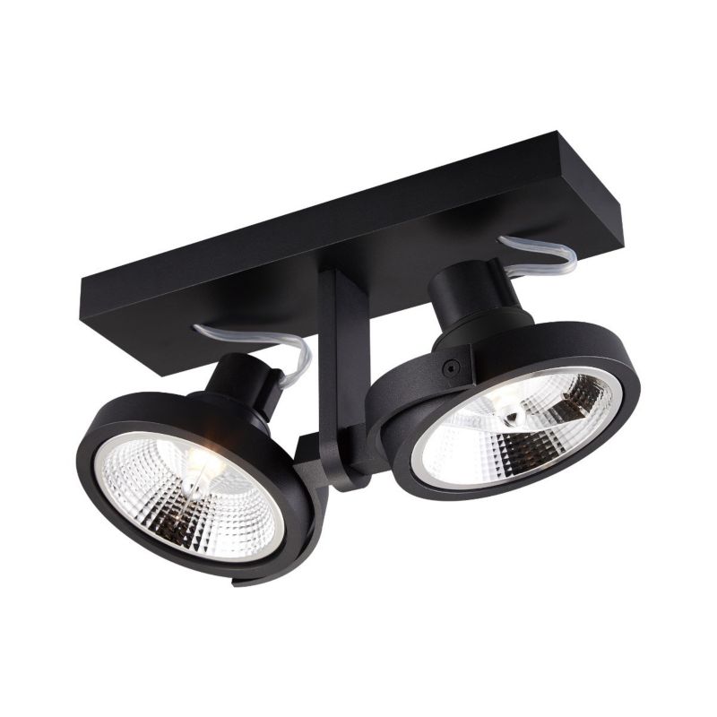 Lampa sufitowa Zuma Line Master czarna Listwa z lampami 2 x ES111 x 15W wym: 15 x 29 x 8 cm - 1 szt.