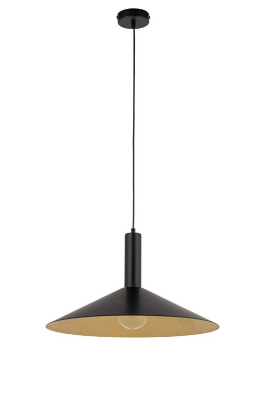 Lampa wisząca Sigma Lighting Capri 8931 czarno-złota nowoczesna 1xE27 x 1 szt.
