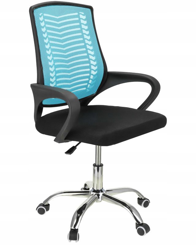 Krzesło obrotowe JUMI biurowe do biurka TOLEDO niebieskie 1 szt.