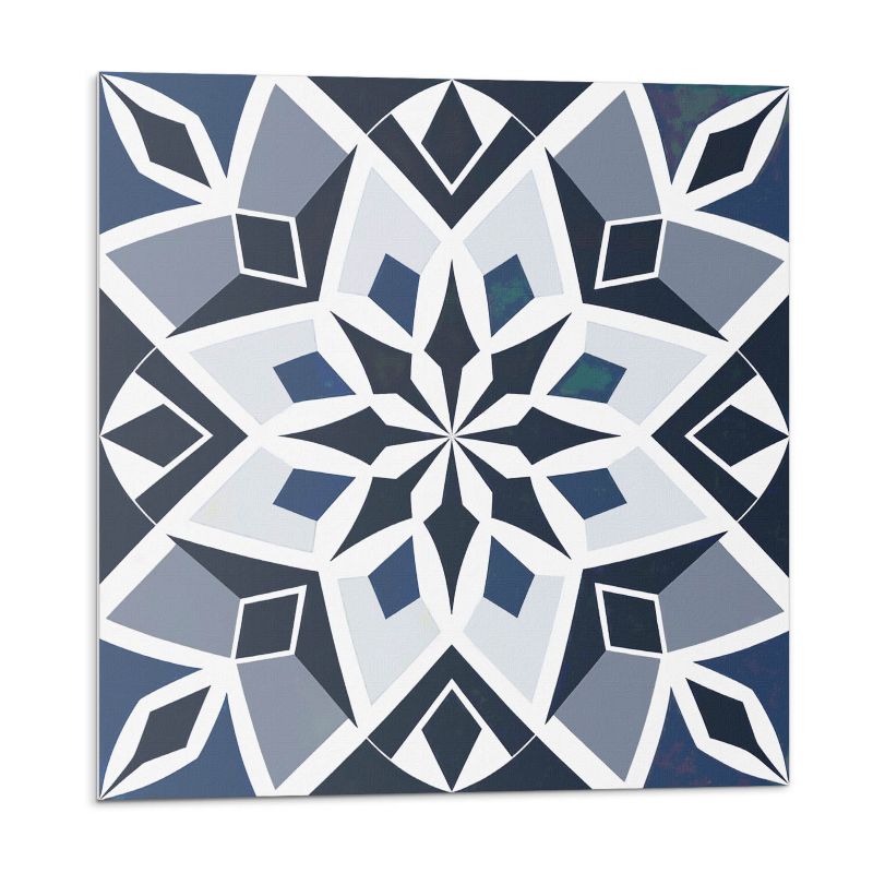 Kafelki samoprzylepne Wallfluent 50x50 cm Wzór kwiatów w geometrycznej odsłonie 4 szt.