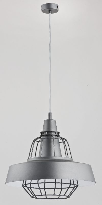 Lampa wisząca Alfa Tamaris 2502 szara szerokość 40 cm 1xE27 x 60W 1 szt.