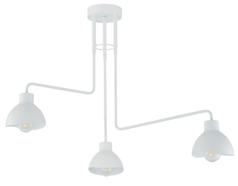 Lampa sufitowa wisząca Sigma Lighting Holi 1185 biała minimalistyczna 3xE27 x 1 szt.