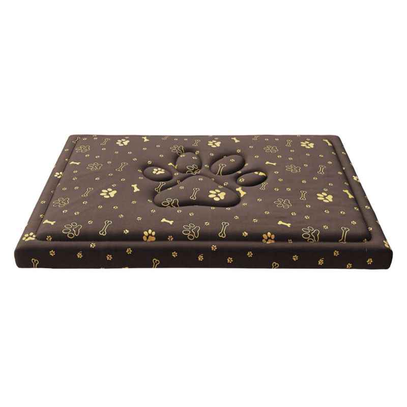 Legowisko FDM wzór złote łapki 70x60 cm wodoodporne z wypełnieniem z pianki i owaty 1 szt.