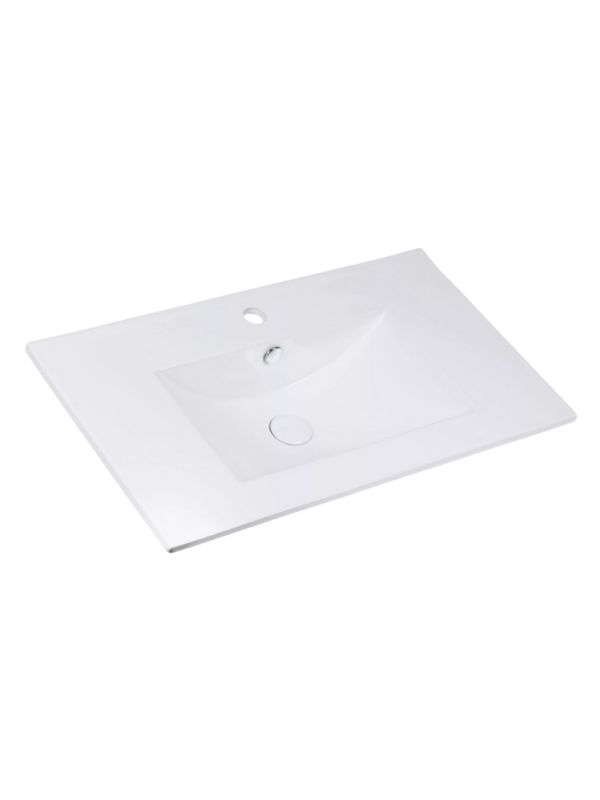 Umywalka meblowa Uptrend NEVA 70 biały połysk, z otworem na baterię oraz przelewem 1 szt.