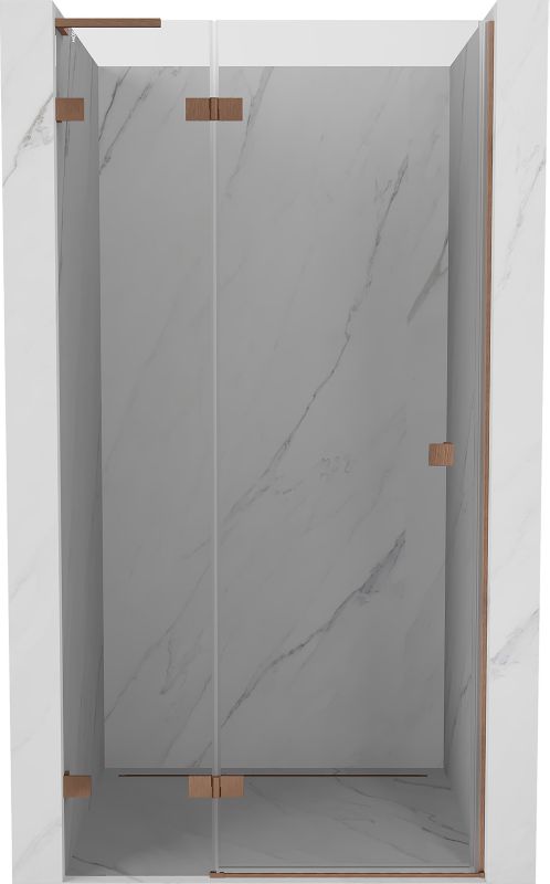 Drzwi prysznicowe Mexen Lunar L miedź szczotkowana 125 cm 1 szt.