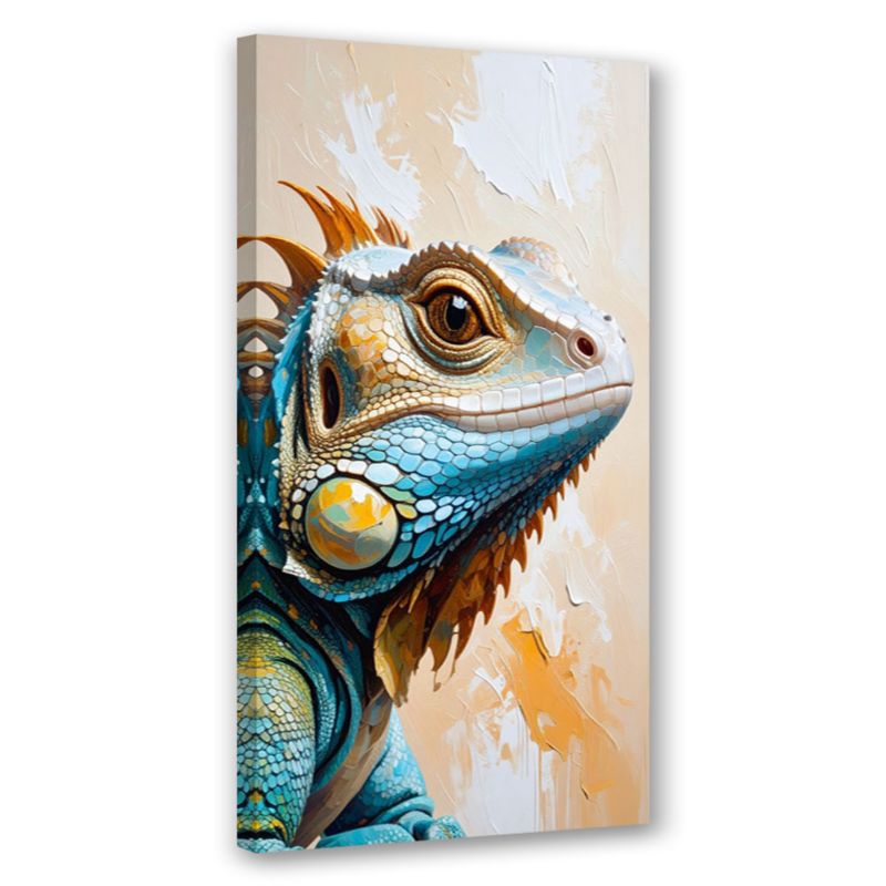 Obraz nowoczesny do salonu biura kuchni Feeby Jaszczurka Gady Natura 60x120cm 1szt