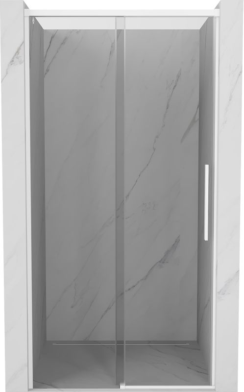 Drzwi prysznicowe Mexen Rox biały transparent 125x200 cm 1 szt.