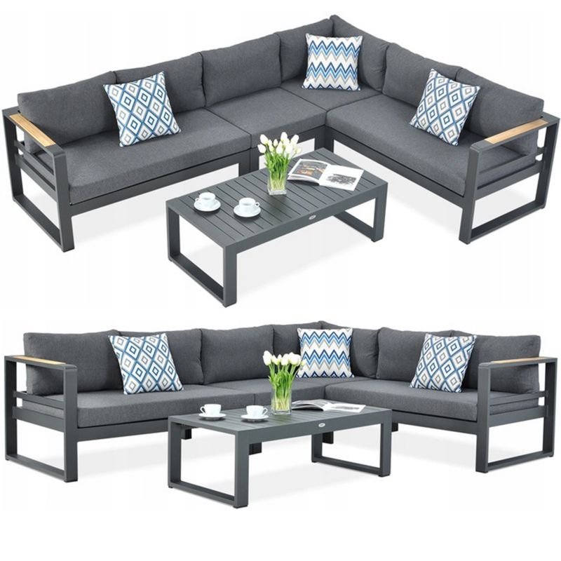 Zestaw Mebli Ogrodowych Wypoczynkowych PANAMA Narożnik Stolik Taras Premium 1 szt