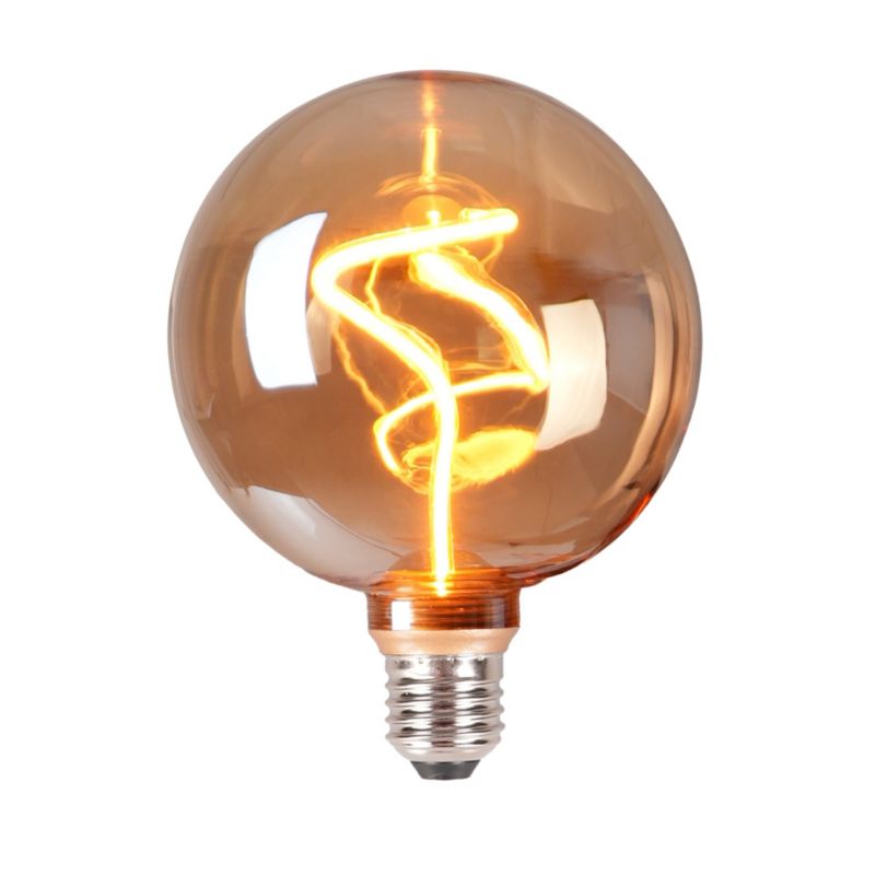 Żarówka Sanico Goldlux LED E27 filament G125 4W DecoVintage Amber 1800K - 1 szt.