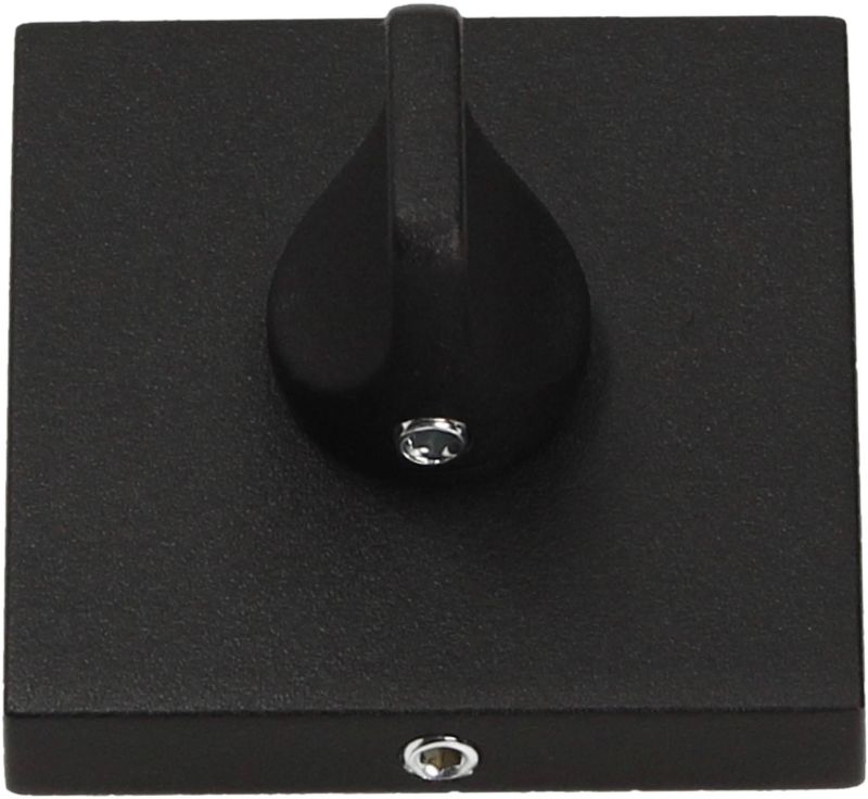 Szyld drzwiowy Gamet Organic dolny WC kwadratowy czarny struktura