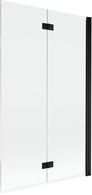 Parawan nawannowy Mexen Mist czarny 110x150 cm 2-skrzydłowy 1 szt