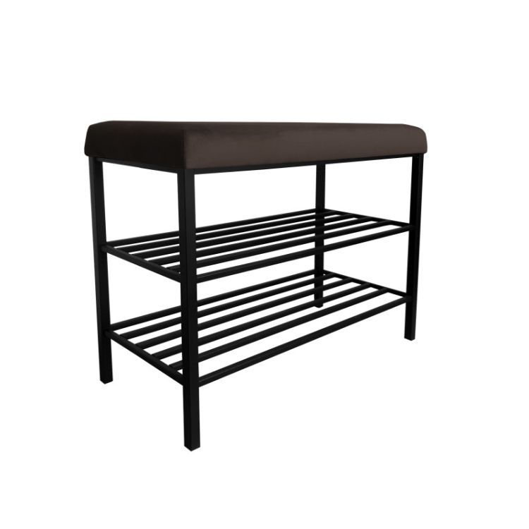 Stojak Atos na buty z siedziskiem GAJA MG05 czarny/brąz 1 szt