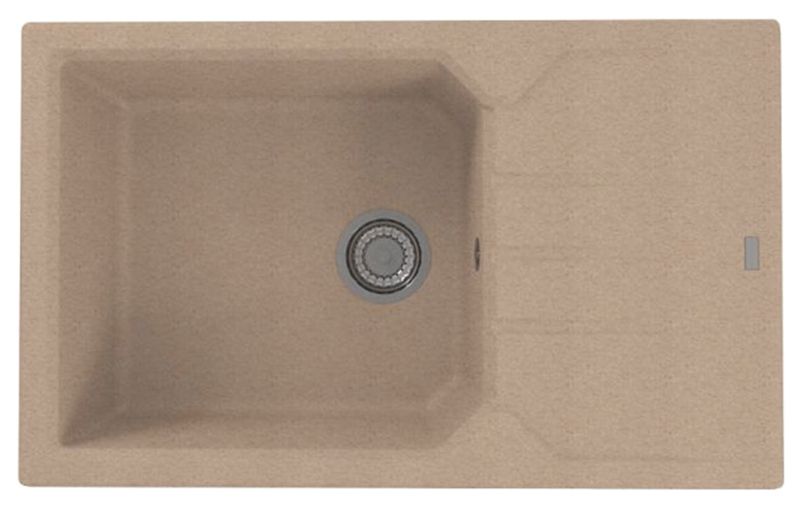 Zlewozmywak granitowy Alveus Record 40 kol. 55 beż (78x48cm) 1-komorowy 1szt.