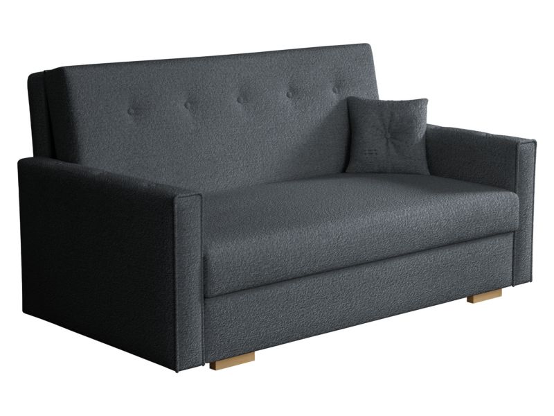 Kanapa MIRJAN 24 trzyosobowa Viva Sonic III ciemnoszara bukla 1 szt.