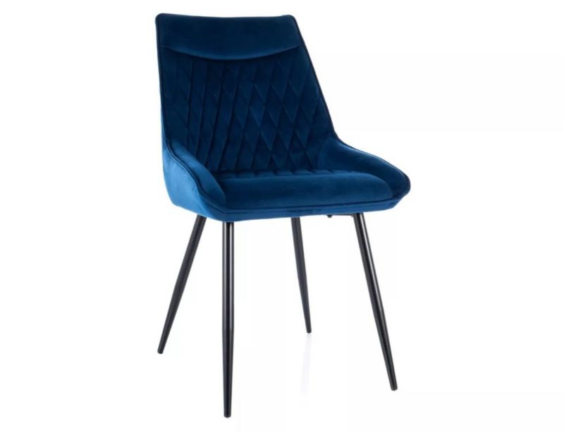 Krzesło Signal tapicerowane AGAT VELVET granatowe 1 szt