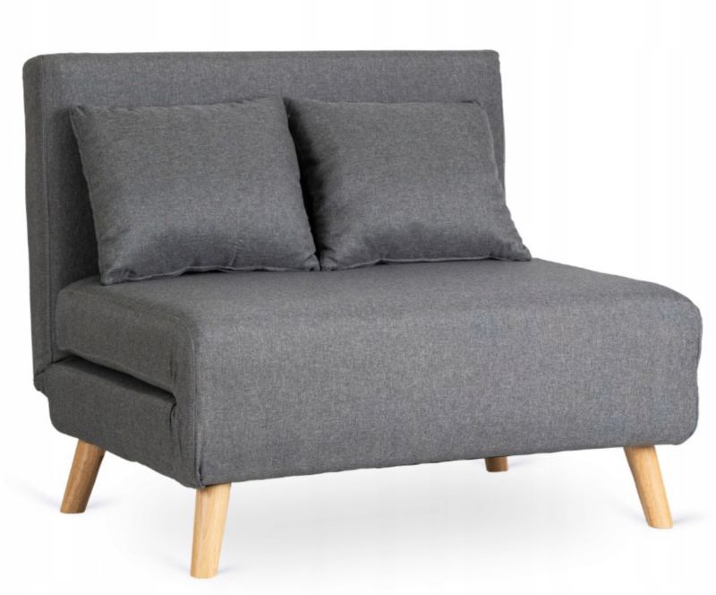 Fotel Rozkładany Marry 2 Mebel Elite z Funkcją Spania Szary 1 szt