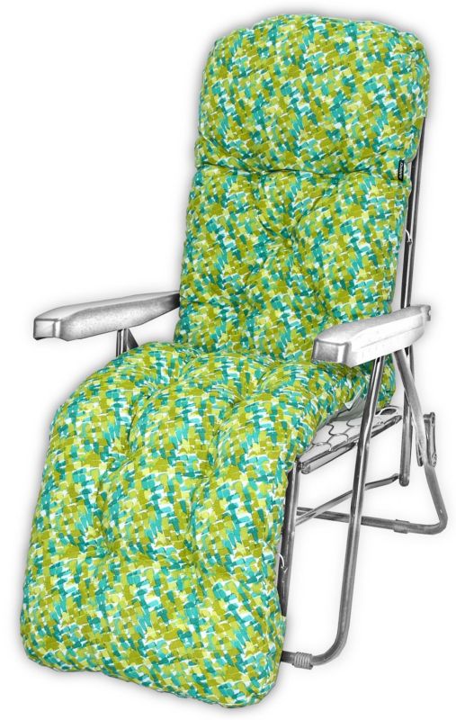 Poduszka na leżak z podnóżkiem AMPO zielony niebieski 1 szt.