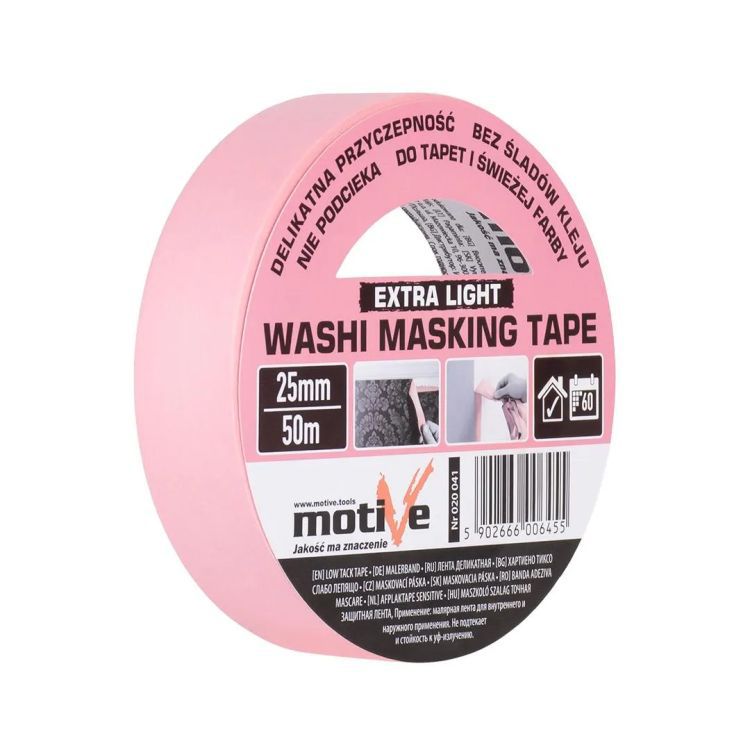 Taśma maskująca Motive washi 25mm/50m extra 1 szt.