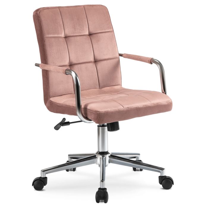 Krzesło Mebel Elite ASTRO Obrotowe Dla Dzieci Dziewczynki Fotel Welur Do Biurka Różowe 1 szt