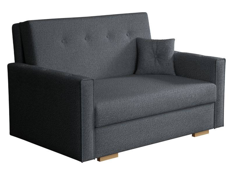 Kanapa MIRJAN 24 dwuosobowa Viva Sonic II ciemnoszara bukla 1 szt.