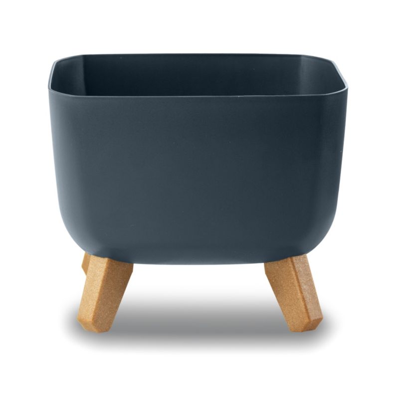 Doniczka Ogrodowa EDANTI Na Nóżkach Dekoracyjna Antracytowa 24 cm 1 szt.