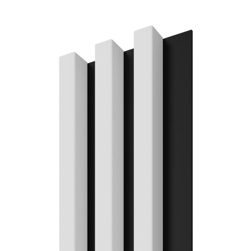 Lamel ścienny Stegu Linea Slim 265 x 15 cm Panel biały / czarny 3 elementy - 1szt.
