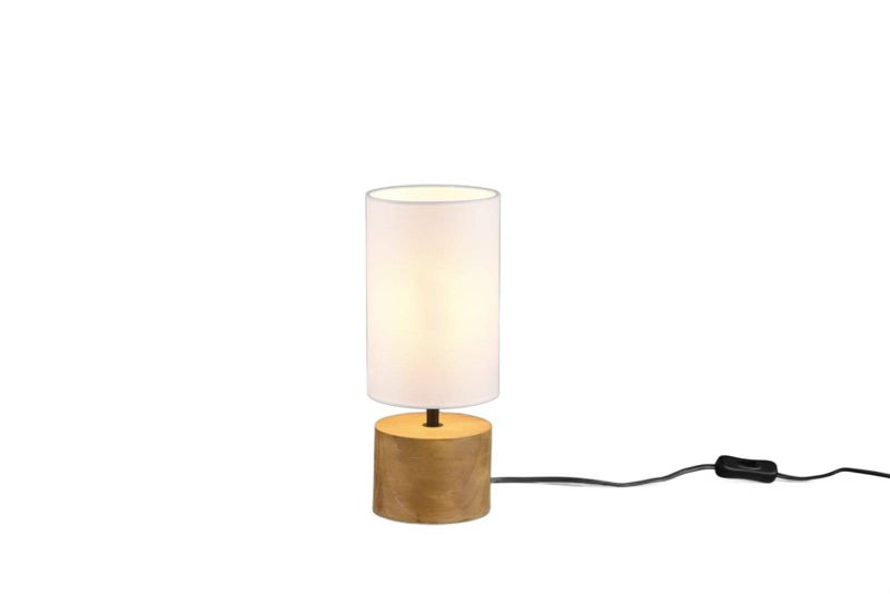 Lampka stołowa RL Woody brązowo-biała 1 x E14 x 40W IP20 wym: 30 x 12 cm tkanina - 1 szt.