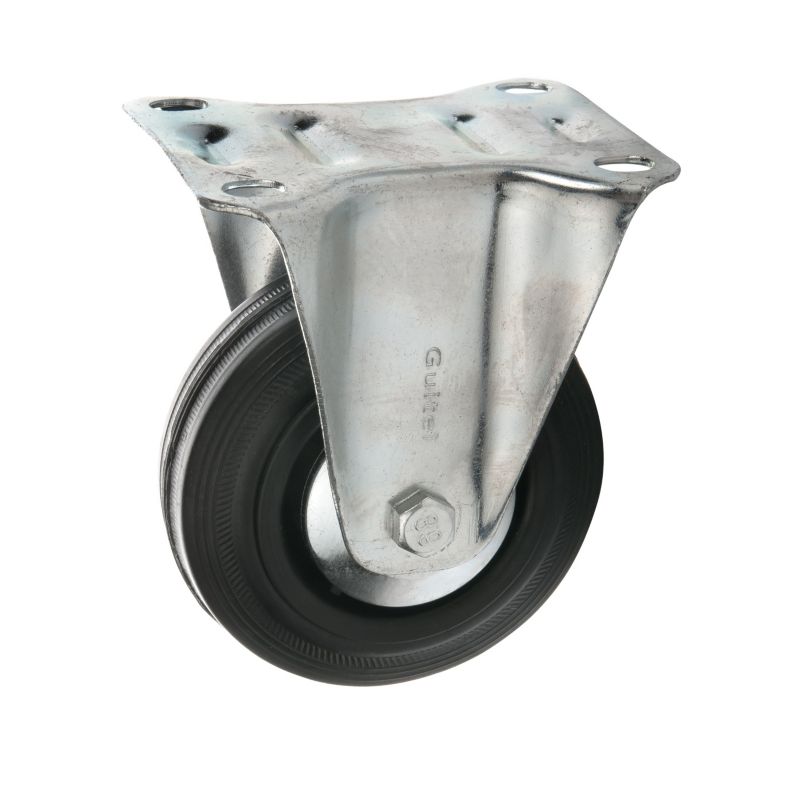 Zestaw jezdny Guitel Hervieu z kołem 100 mm/100 kg płyta stała
