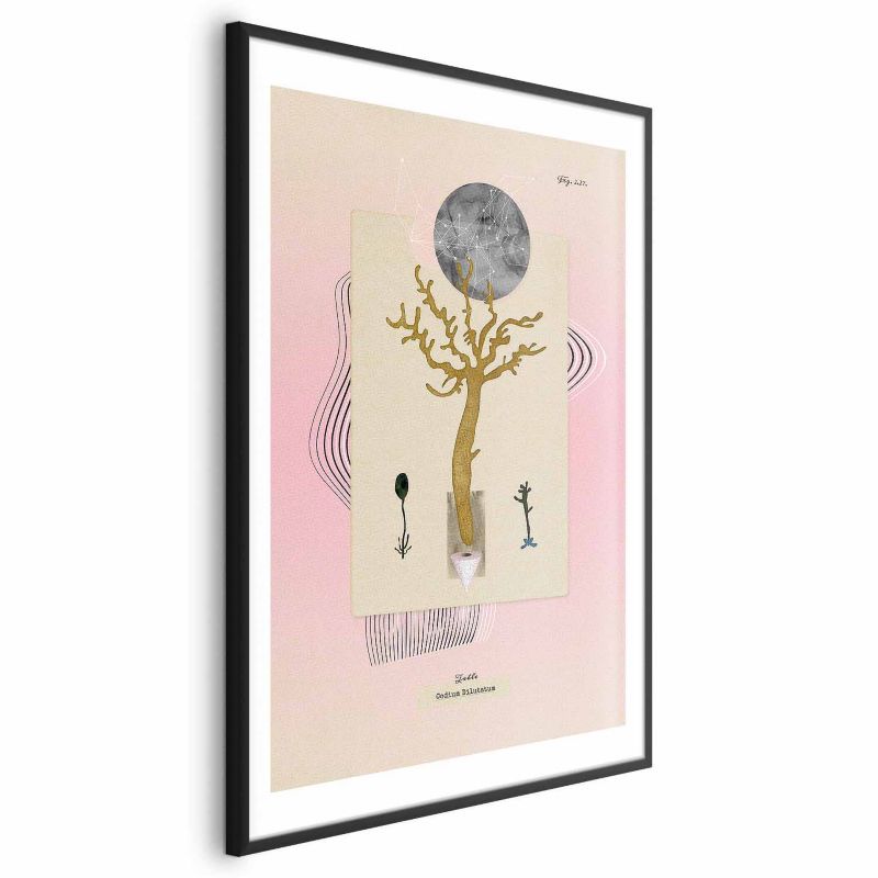 Plakat Artgeist Niezwykła roślina 60x90 cm z ramą czarną 1 szt