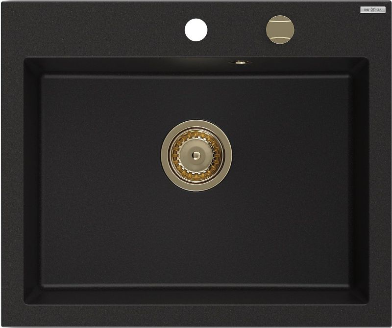 Zlewozmywak wpuszczany Mexen Elix czarny 600x500 mm - 6525601005-77-G