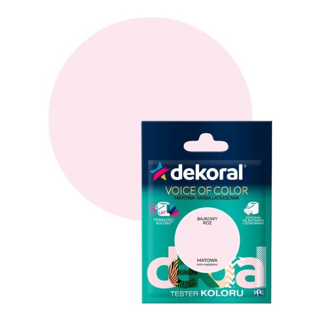 Testerfarby kolorowej Dekoral Voice of Color bajkowy róż 0,05 l