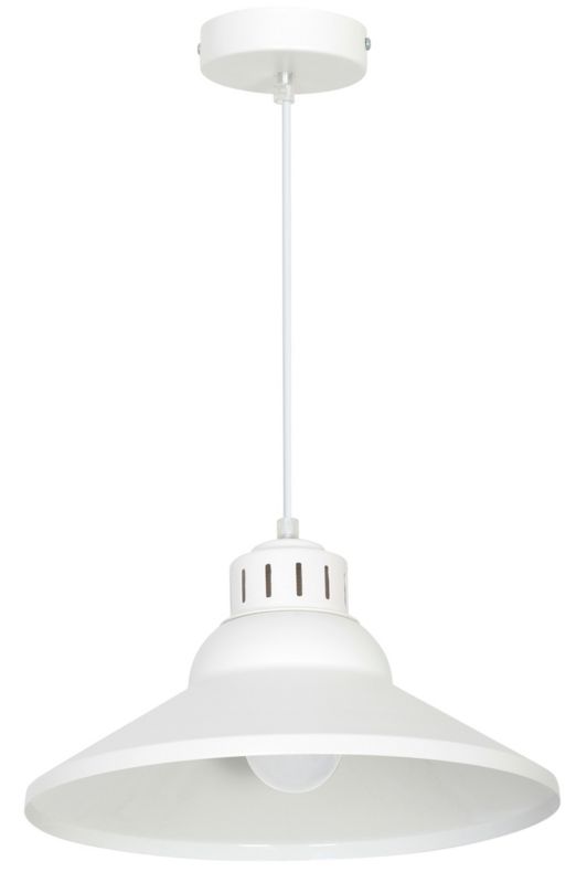 Lampa wisząca Luminex Works biały matowy wym: 120 x 30 x 30 cm 1xE27 x 15W 1 szt.