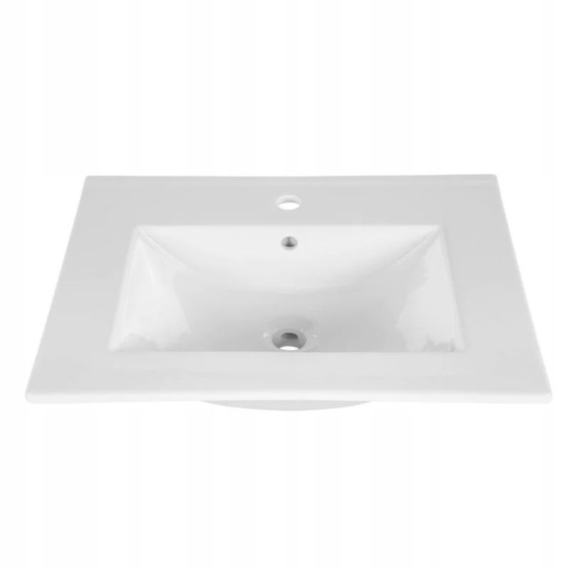 Umywalka meblowa Furnidea 50 cm wpuszczana biały połysk prostokątna LAVA 1 szt.