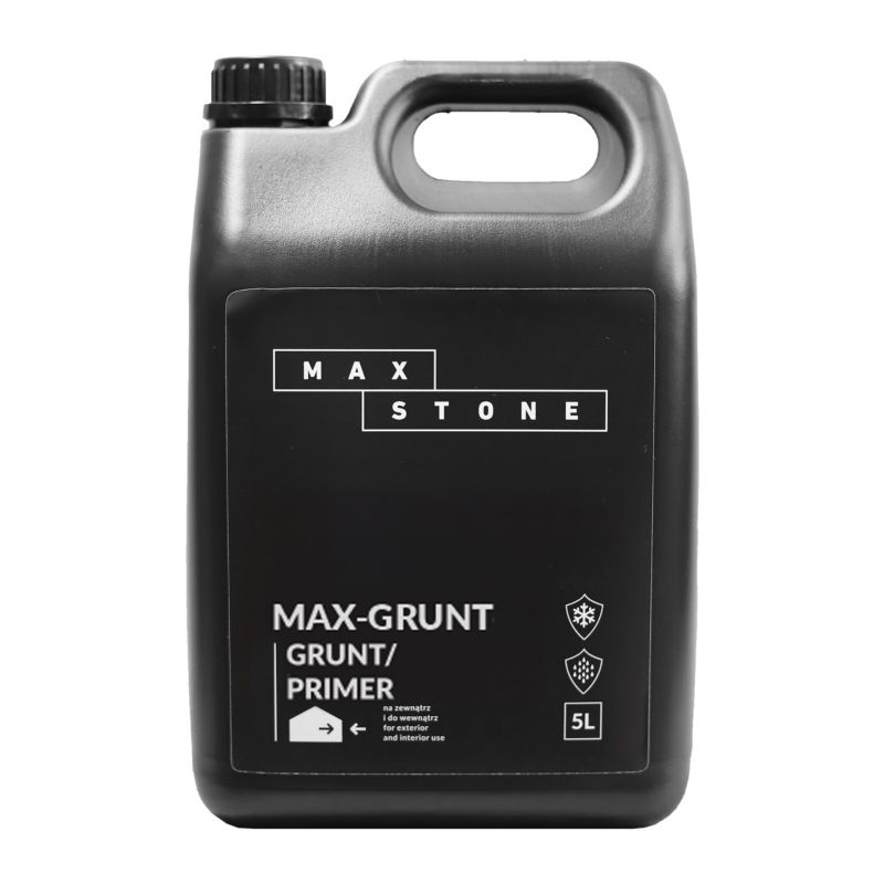 Grunt MAX-GRUNT MAXSTONE 5L pod klej i tynk do wnętrz i na elewacje 1 op.